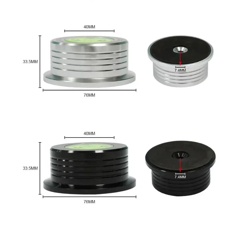 Universal 50/60HZ Vinyl Record Player Disc Turntable Stabilizer with Level Turntable Record Player Stabilizer 7Mm Weight Clamp