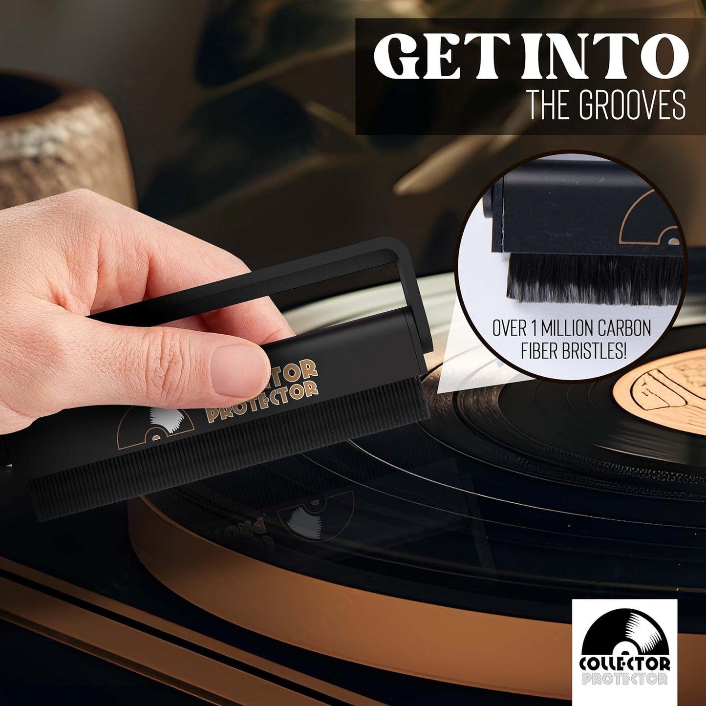 Vinyl Record Cleaning Kit - Complete 7-In-1 Vinyl Record Cleaner Solution Set