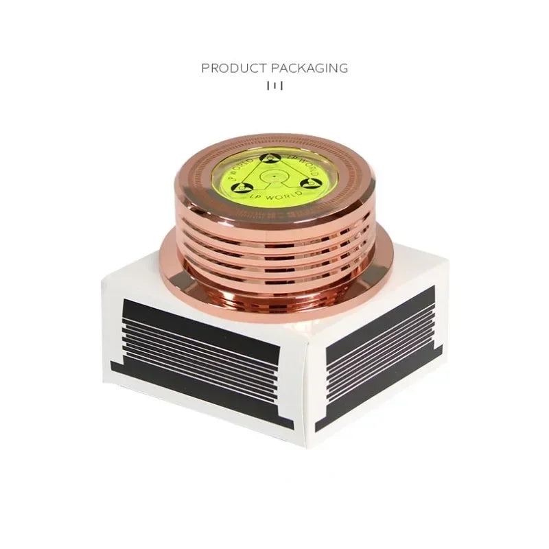Universal 50/60HZ Vinyl Record Player Disc Turntable Stabilizer with Level Turntable Record Player Stabilizer 7Mm Weight Clamp