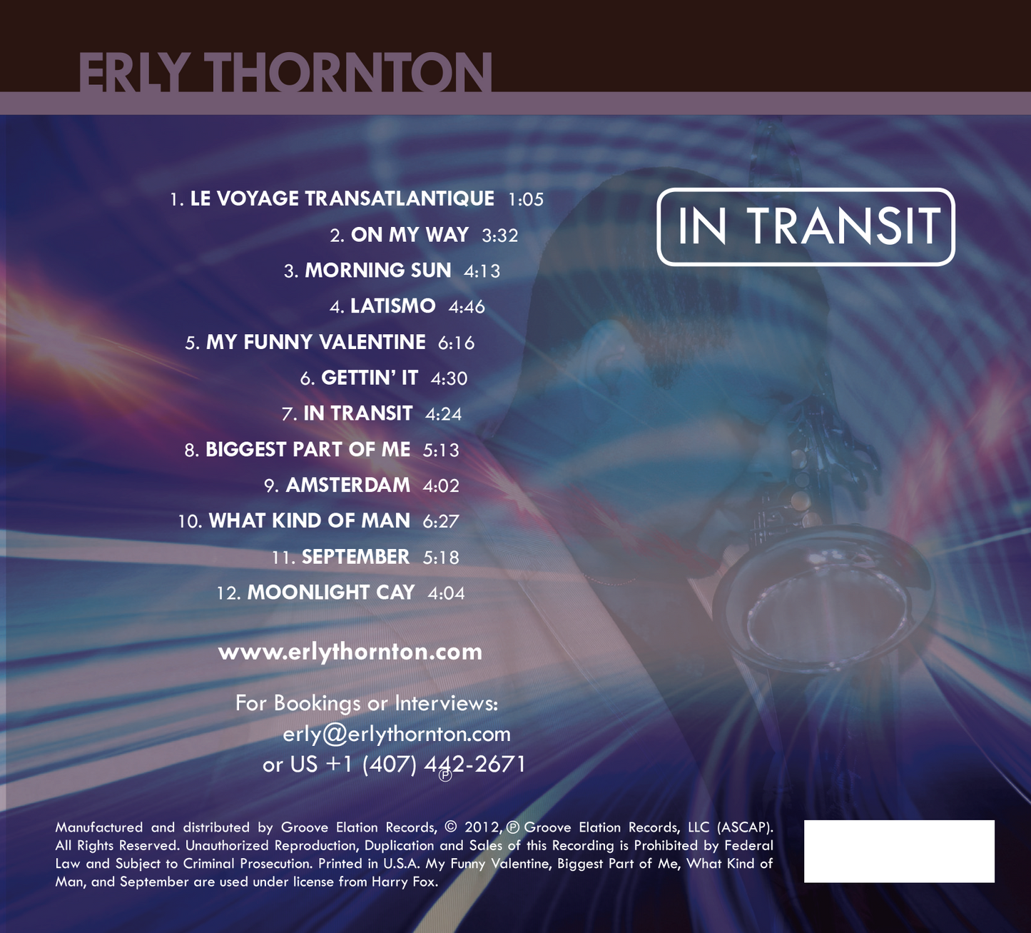 Erly Thornton - In Transit Vinyl Album (Pre-order)