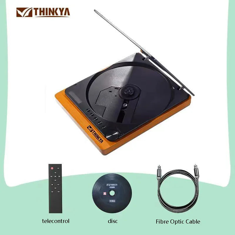 Wooden HIFI CD Player Bluetooth 5.1 Digital Optical Output USB Lossless Playback Wooden CD Music Player Infrared Remote Control
