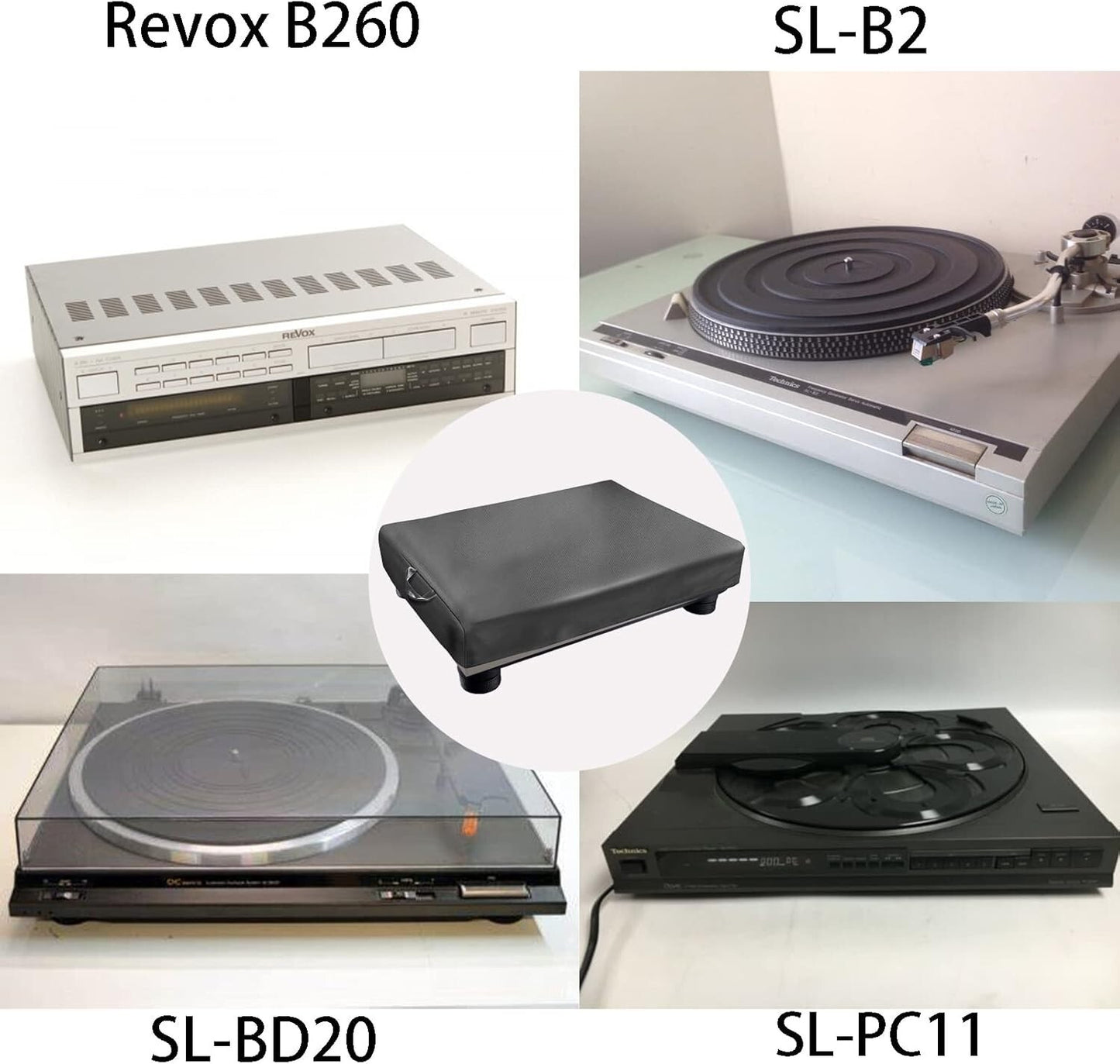 Turntable Dust Cover Record Player Turntable Cover Suitable for Most Models New