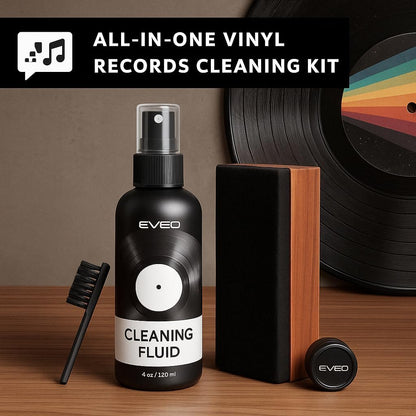 Vinyl Record Cleaning Kit - 4In1 Vinyl Record Cleaner Kit for Vinyl Records Albu