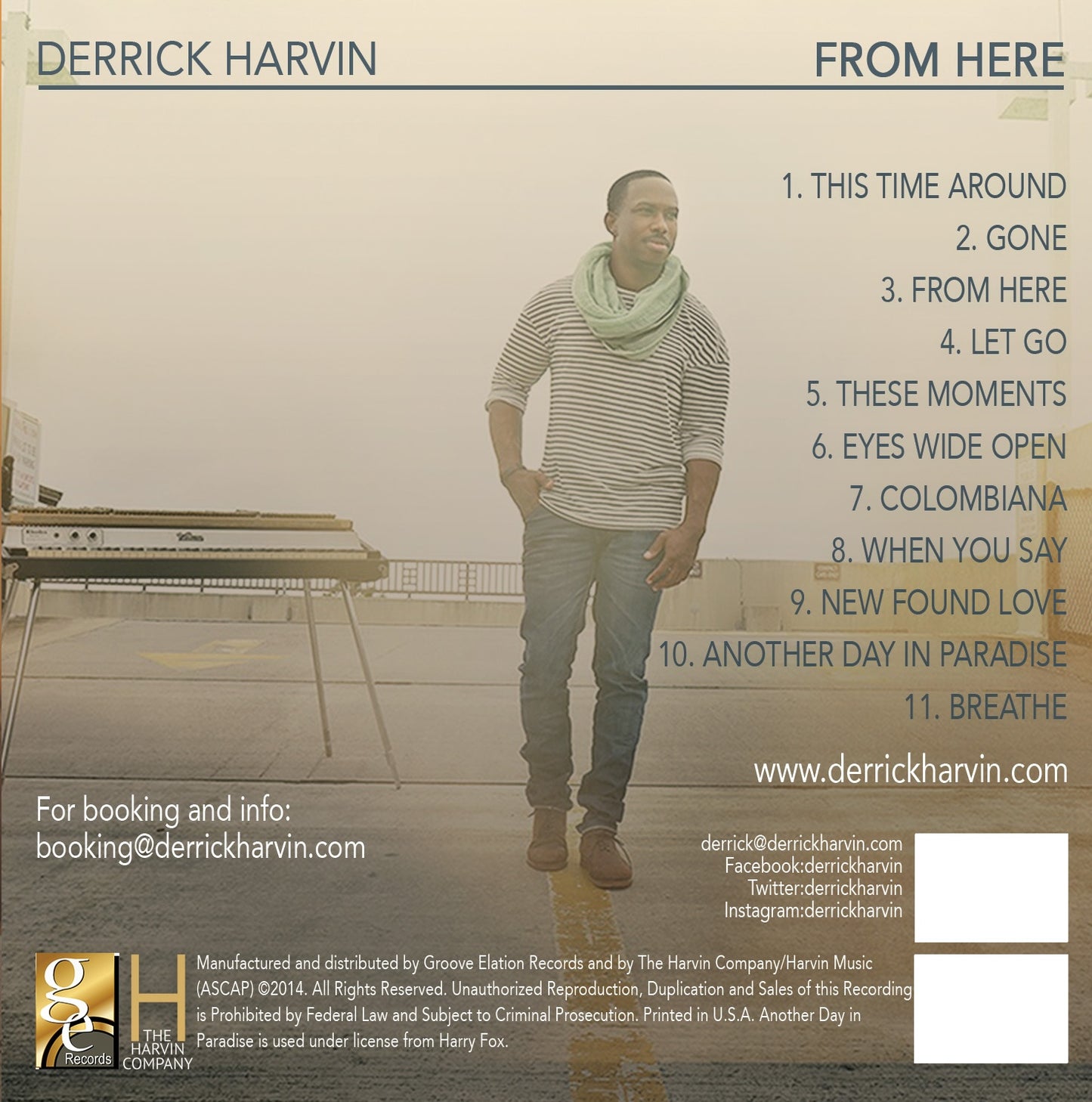 Derrick Harvin - From Here [CD]