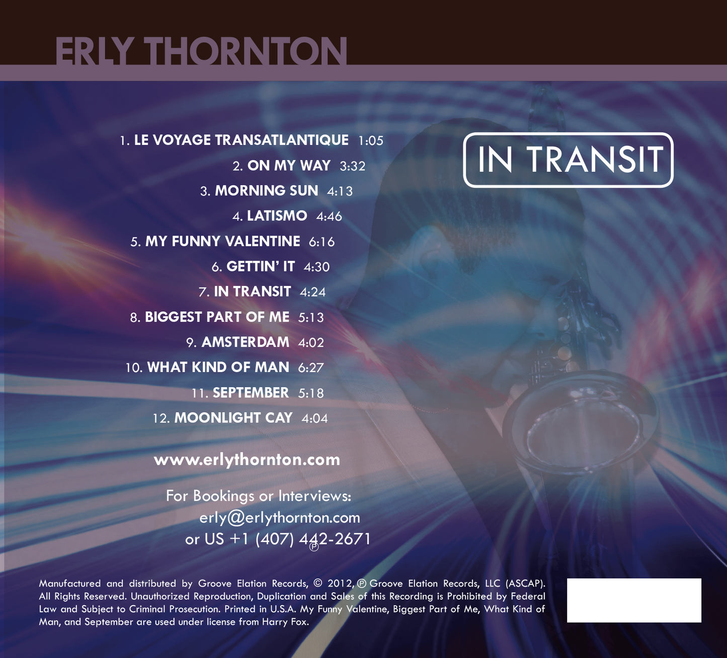 Erly Thornton - In Transit (Physical CD)