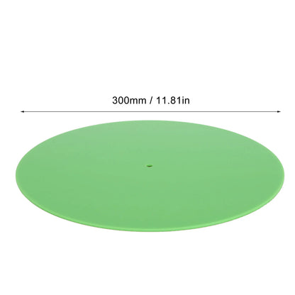 300X300X3Mm Acrylic Turntable Mat Reduce Static Dust Noise Replacement Record Platter Slipmat for 12 Inch Record Player