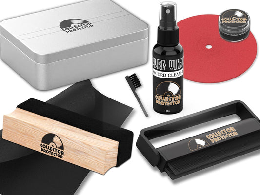 Vinyl Record Cleaning Kit - Complete 7-In-1 Vinyl Record Cleaner Solution Set